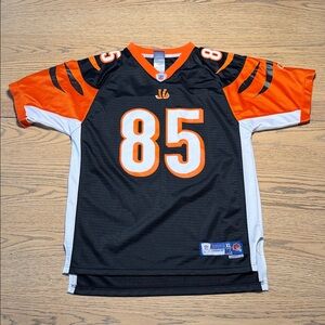 Cincinnati Bengals #85 Chad Johnson Black Football Jersey - Size Youth XL